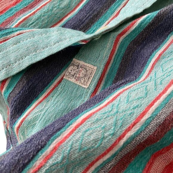 LRL Ralph Lauren Striped Button Down Gauzy Lightweight Shirt in Size Medium - Picture 11 of 13